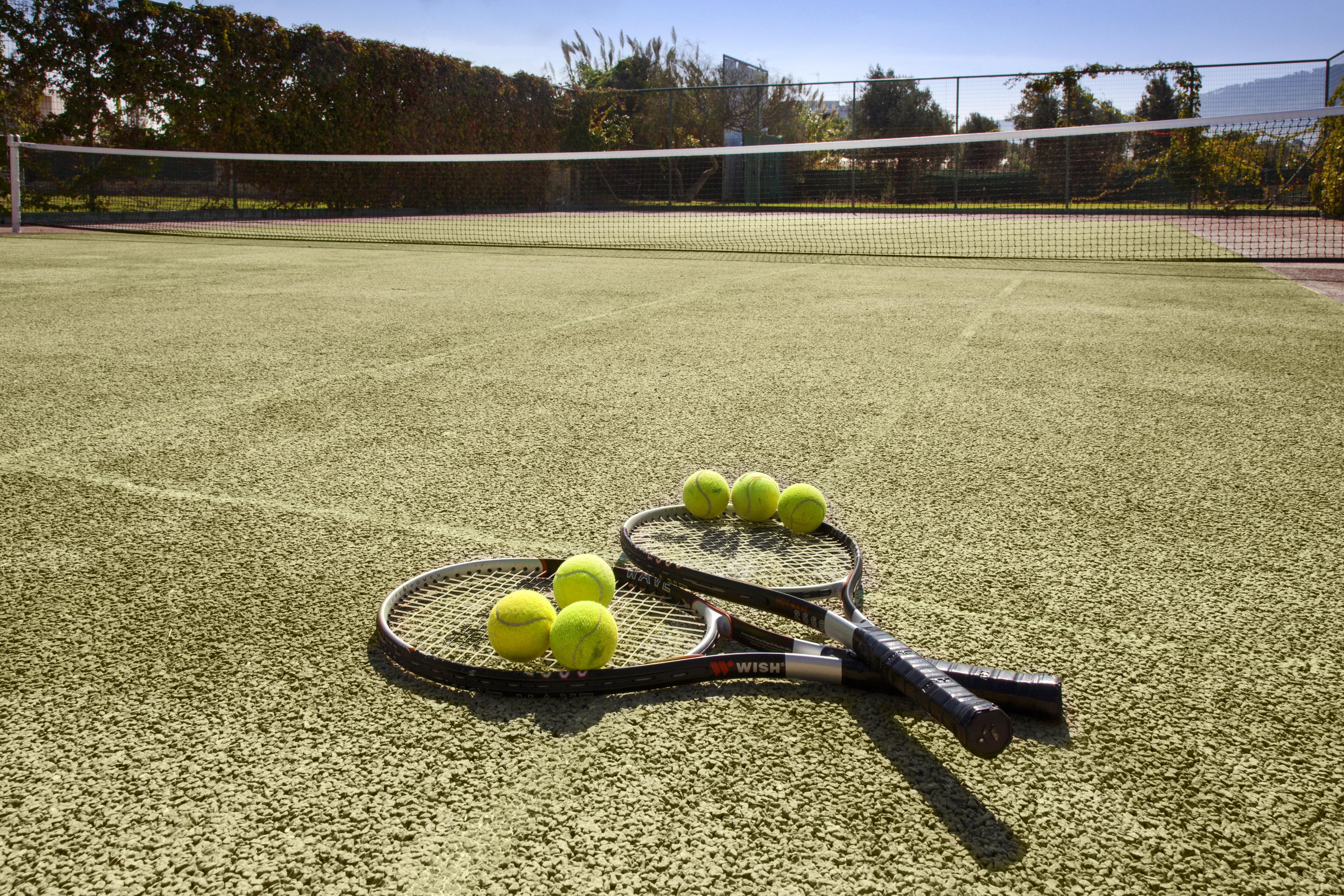 Electra Palace Rhodes Ialysos (Rhodes) Exterior foto Tennis balls and racquets