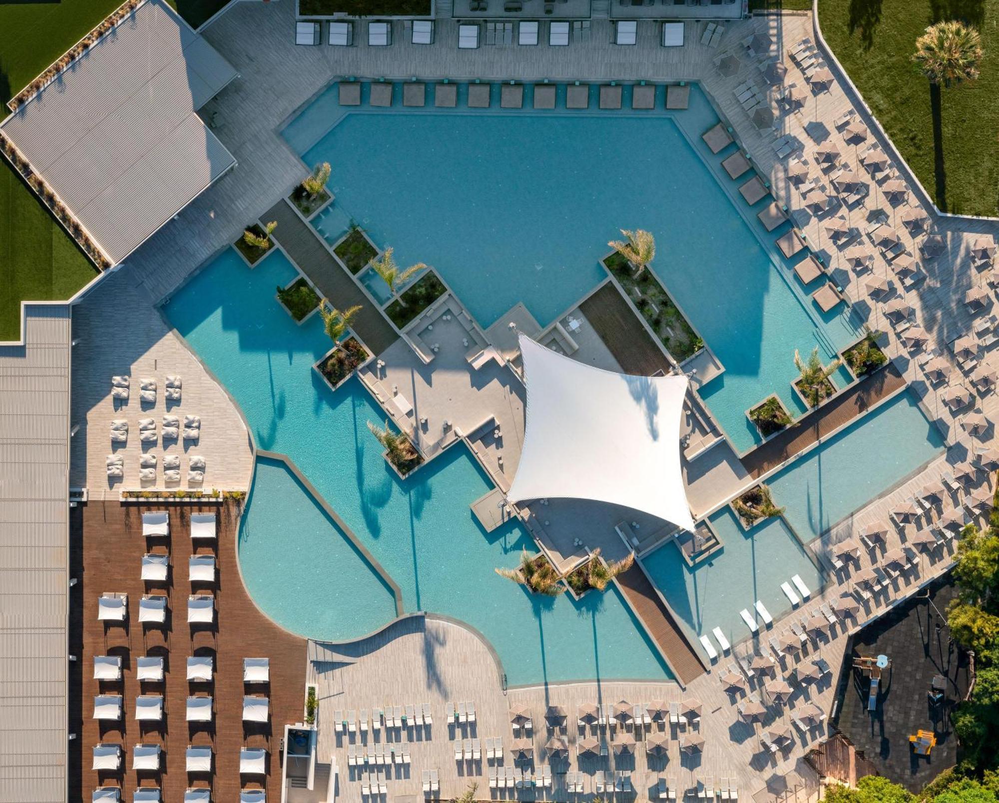 Electra Palace Rhodes Ialysos (Rhodes) Exterior foto Aerial view of the hotel